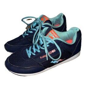 KangaROOS Pocketpass Navy Corel Grey Sneakers Shoes Women's Size 8.5